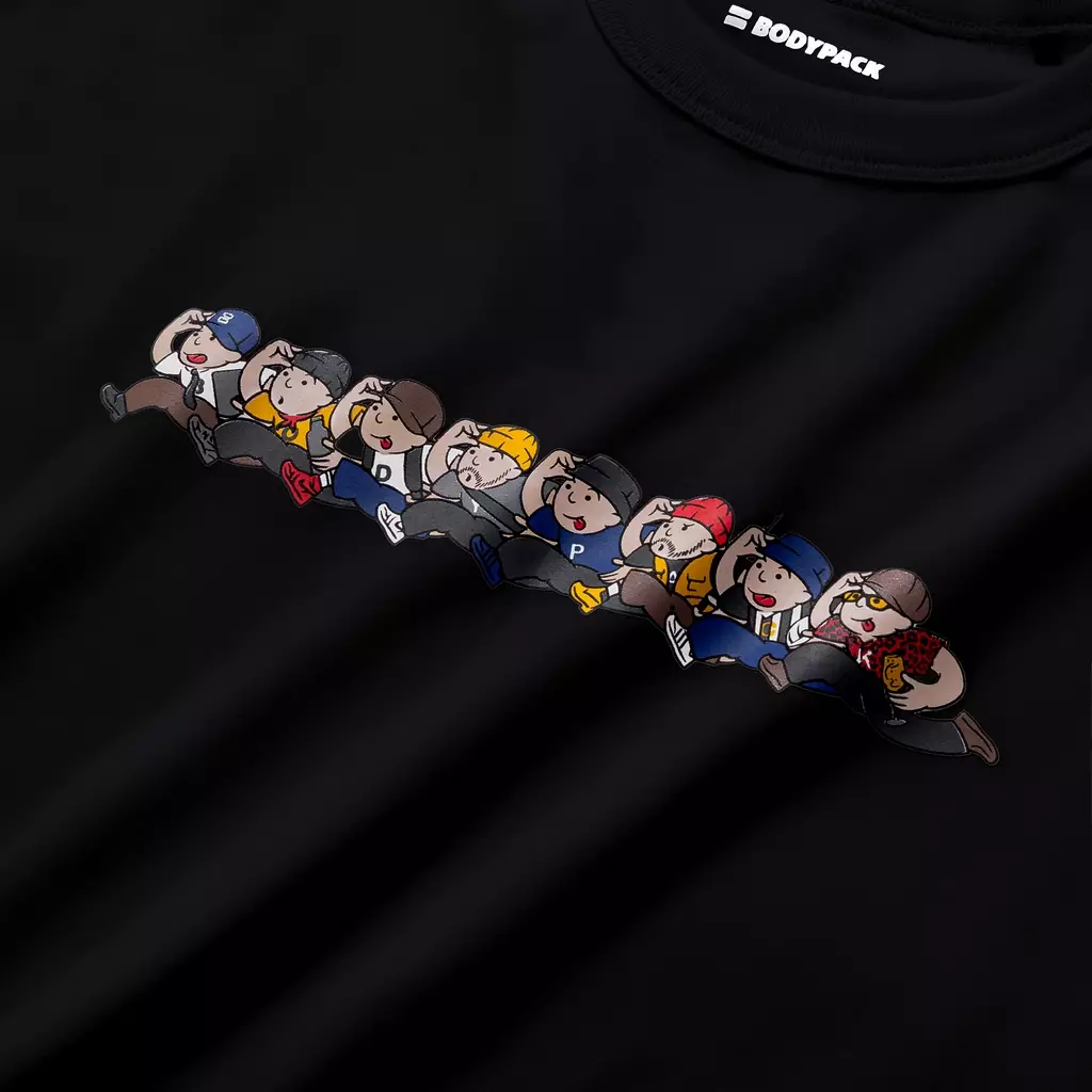 Raya T-Shirt Short Sleeves Baju Kaos Lengan Pendek Relax Comfort - Hitam