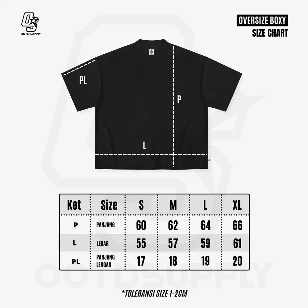 Jual ootdsupply OOTDSUPPLY Oversize Boxy Cutline Neo 28 White l Tshirt ...