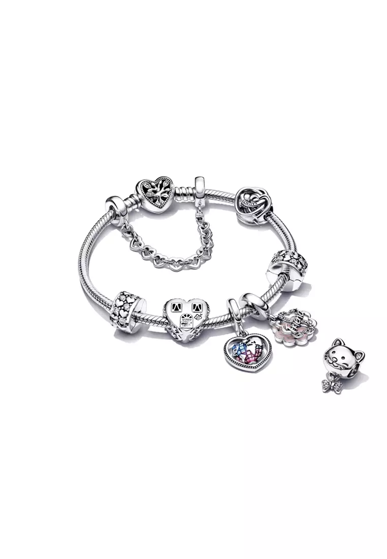 Pandora Linked Hearts Safety Chain