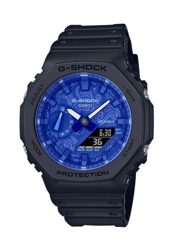 G-SHOCK black Casio G-Shock Men's Analog-Digital Watch GA-2100BP-1A Blue dial with Black Resin Band Sport Watch C0FAEACBDB1C34GS_1
