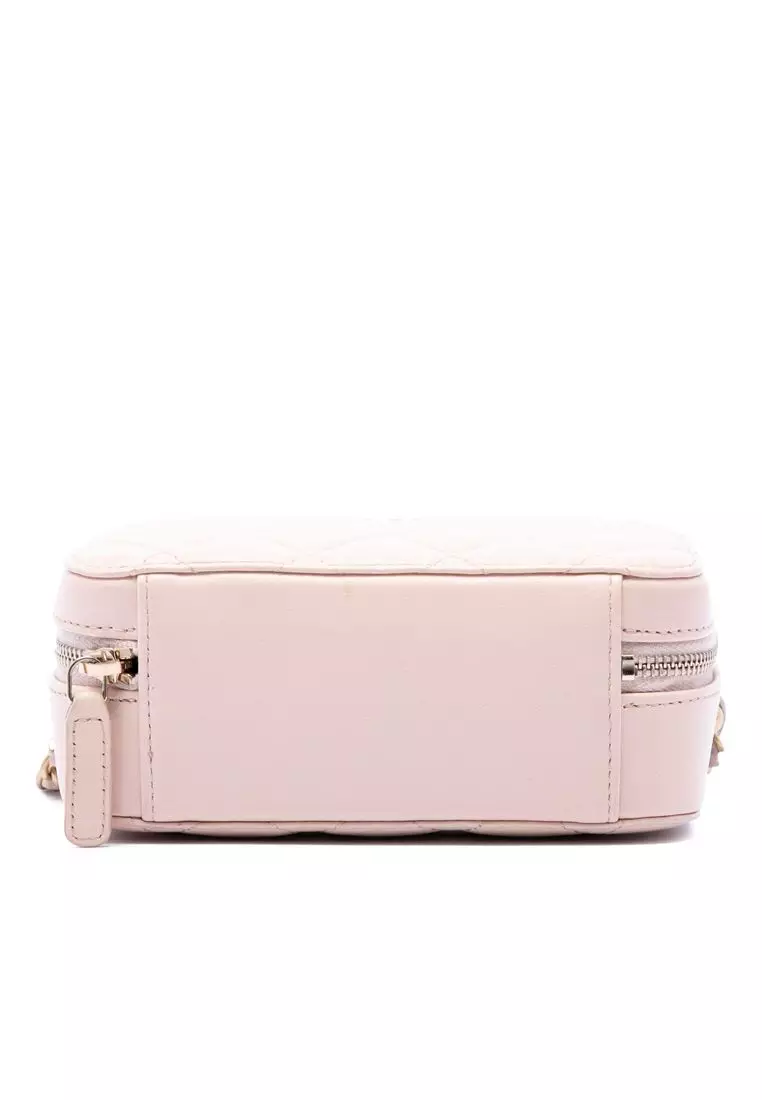 Pre-Loved Chanel Cc Quilted Lambskin Pearl Crush Camera Bag