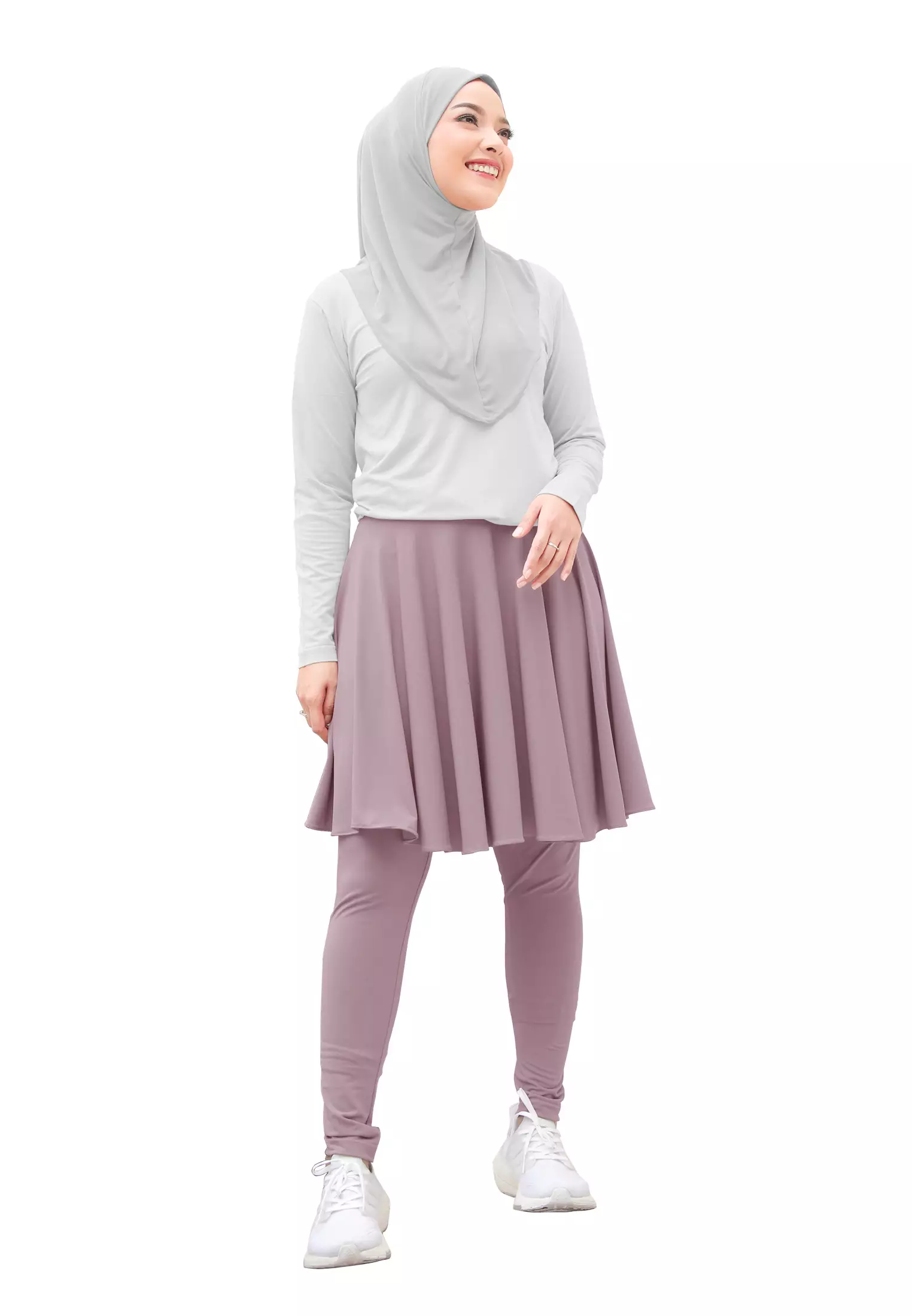 Zelena - Chahra Leggings Skirt | Celana Olahraga Legging Rok Wanita - L