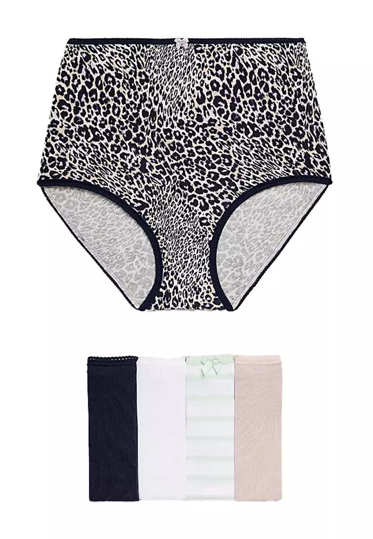 5pk Cotton Lycra™ Full Briefs