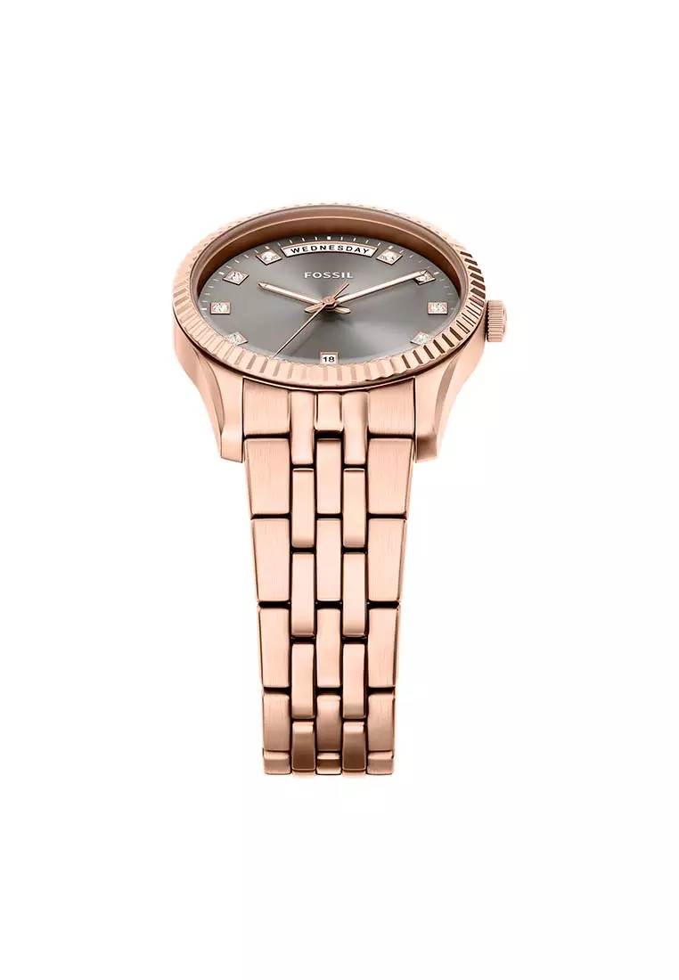 Scarlette Rose Gold Stainless Steel Watch Es5459