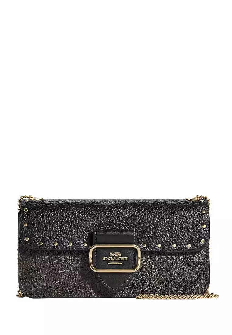 Coach slim phone shop crossbody with rivets
