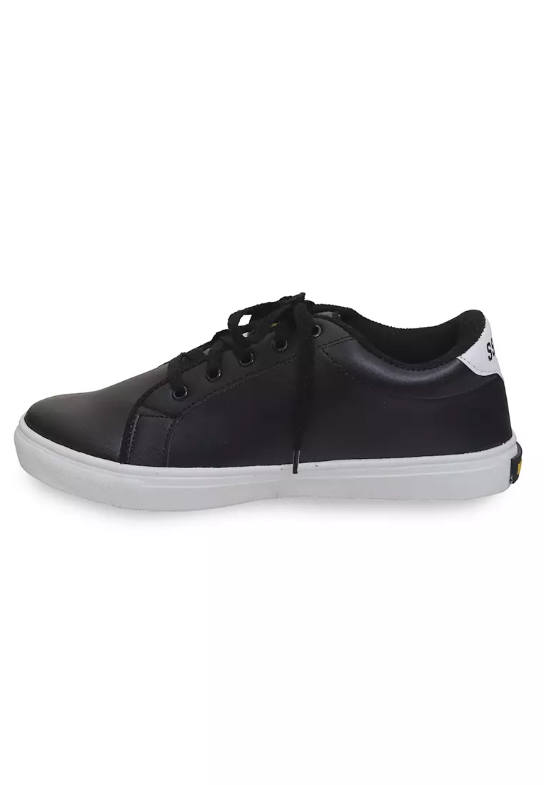 Anando Sepatu Sneakers Tali Pria Casual Shoes Fashion Lighweight Material Canvas ORIGINAL - Black