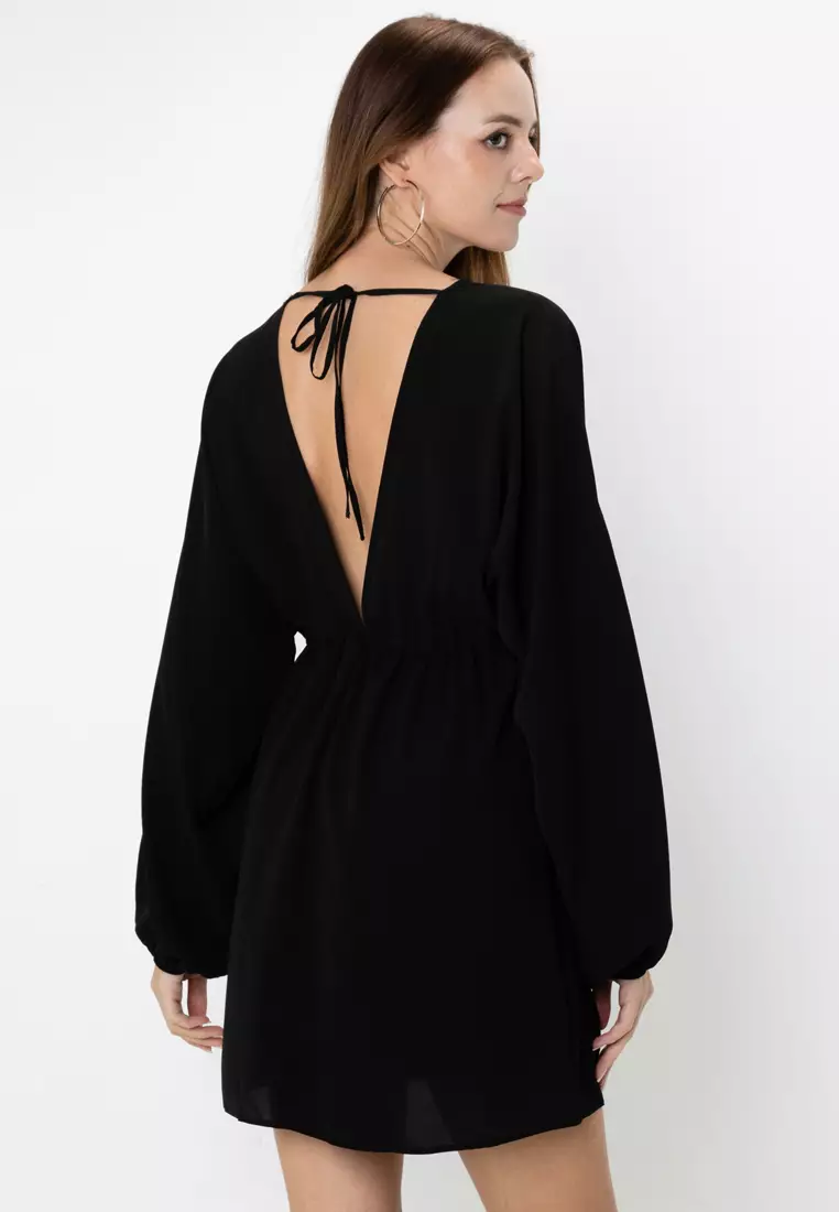 asos black swing dress Shinny Velvet Long Dress with Stones – John Paul Ataker main image 0