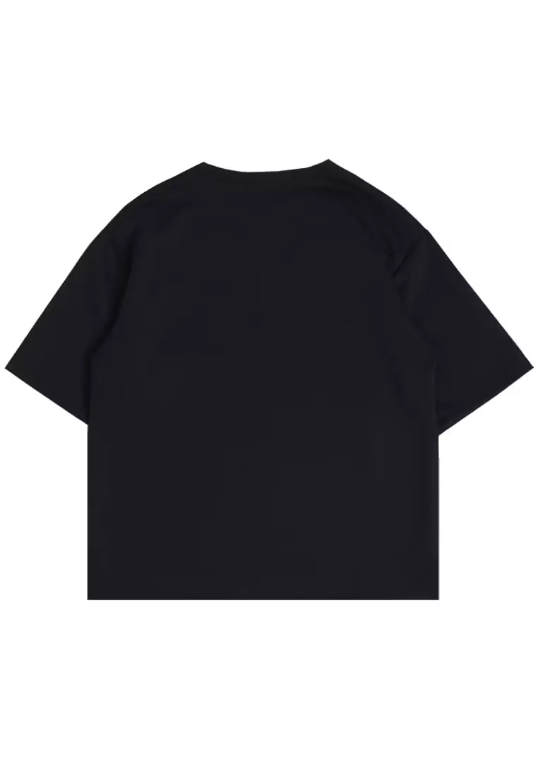 MTO14 Kaos T-Shirt Pria Oversize Thirdday Burger Hitam