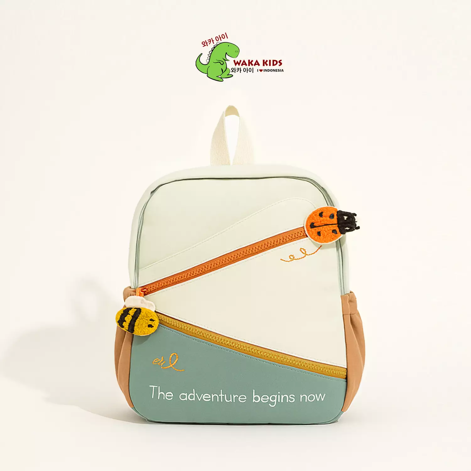 Wakakids Tas Ransel Anak Mini Backpack Sekolah Travelling Korean Style Motif Bee & Bug Venrz