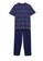 MARKS & SPENCER navy Pure Cotton Striped Pyjama Set 55785AA9B0BB74GS_4