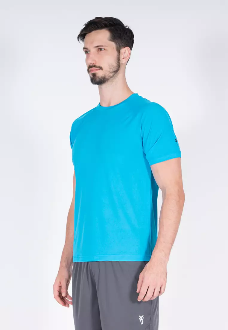 Amnig Men Training Raglan T-Shirt (Atomic Blue)