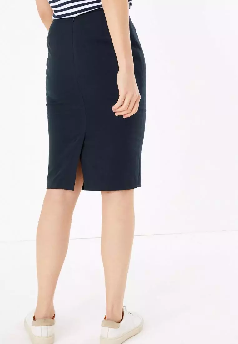 Navy pencil skirt marks and outlet spencer