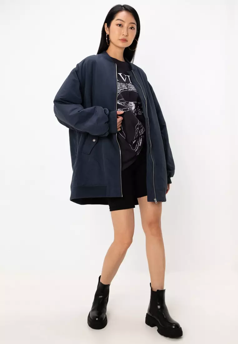 Longline Bomber Jacket