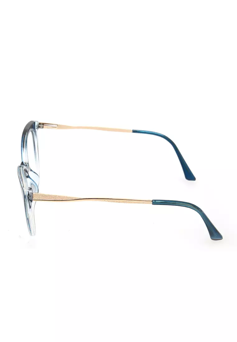 Kiano Kacamata Wanita Anti Radiasi Glasess Frame Material Plastic ORIGINAL - Green Transparent