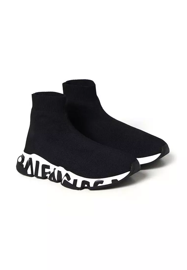 Speed Graffiti Women's Sneakers in Black/White