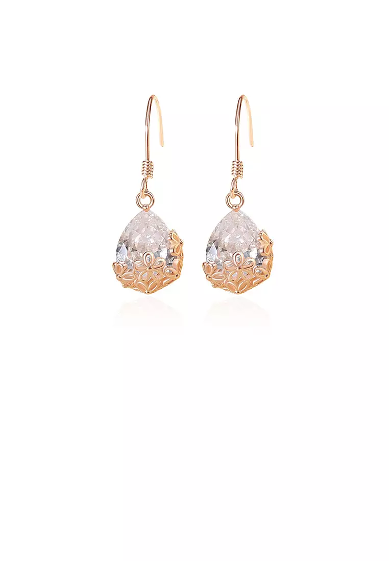 Buy Glamorousky 925 Sterling Silver Plated Rose Gold Fashion
