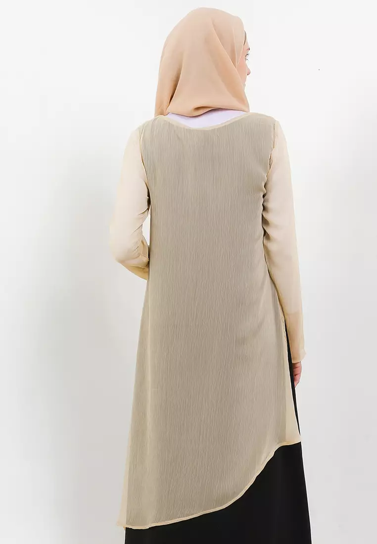 Huma Maxi Dress In Cream And Black
