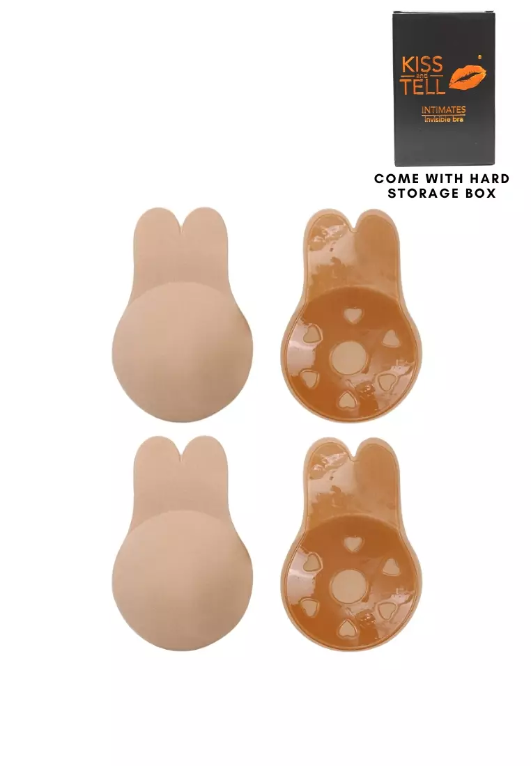 2 Pack Dahlia Breast Lift Up Nubra in Nude Seamless Invisible Reusable Adhesive Stick On Bra 隐形聚拢胸