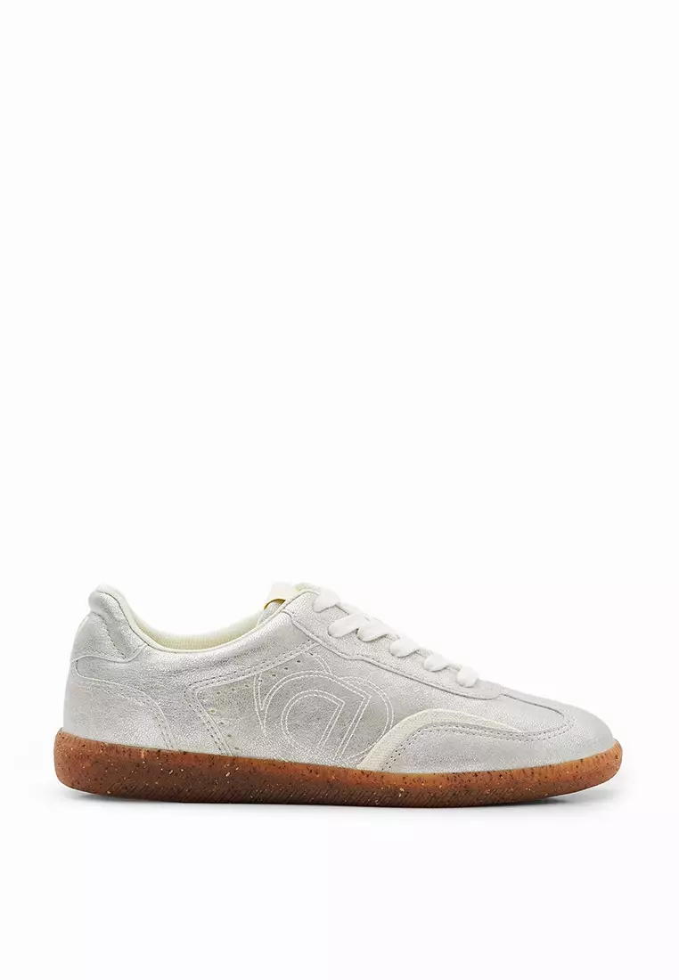 Discount on Desigual  shoes - SKU: Desigual Woman Shoes Retro Metallic Sneakers.