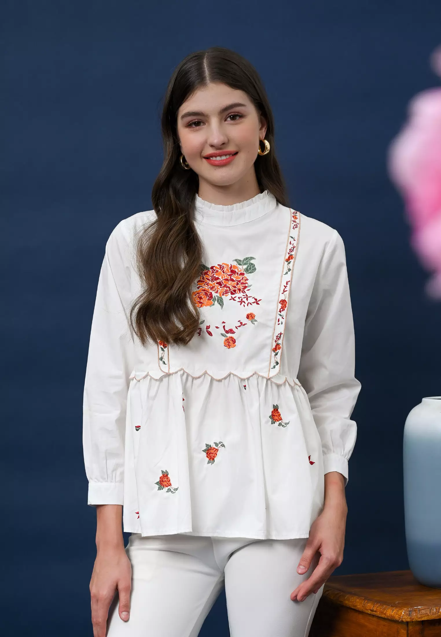 Jual Kasa Heritage Trixie Blouse - Marmalade Original 2024 | ZALORA 