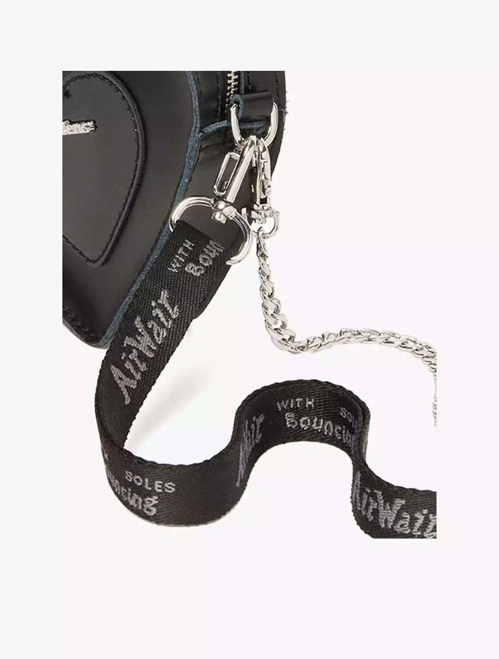 Mini Heart Bag PATENT - Black