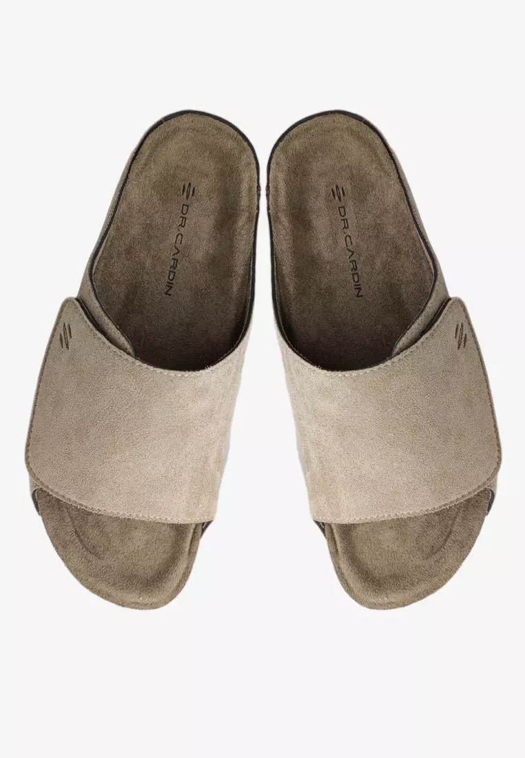 Dr. Cardin Men Cove Core Suede Comfort Sandals with Adjustable Strap D-SLB-8212
