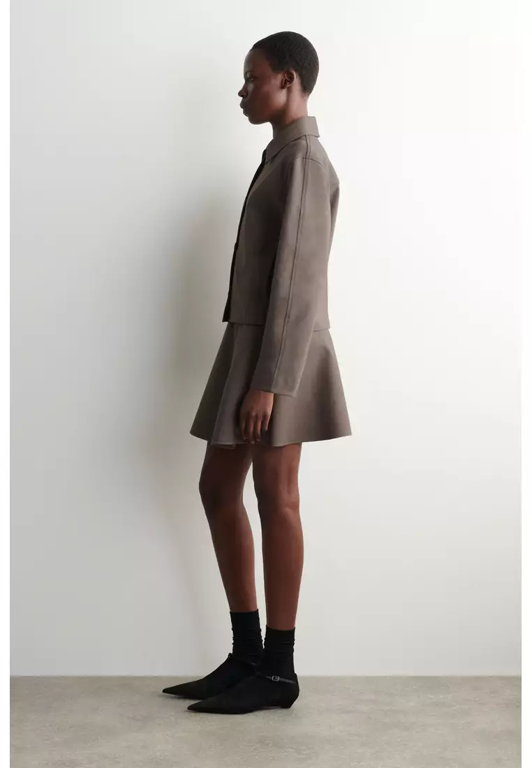 ROUNDED JERSEY JACKET