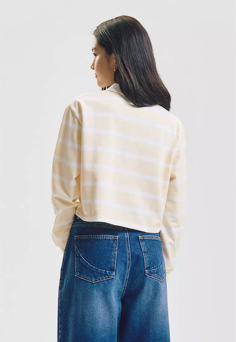 Crew Striped Loose Pullover Sweater