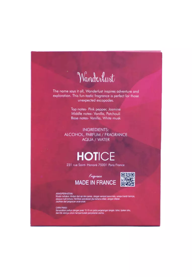 Hot Ice Wanderlust Pour Femme Extrait De Parfum 100 ML