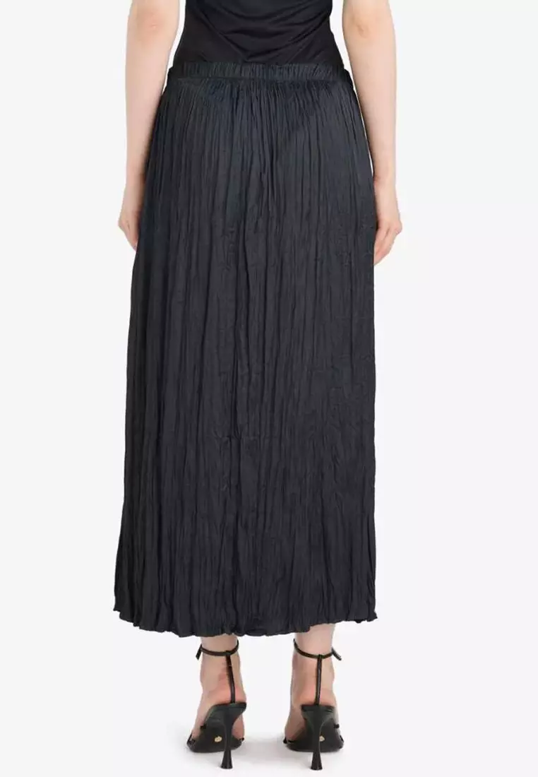 A-Line Satin Maxi Skirt D2139Ax25Sp