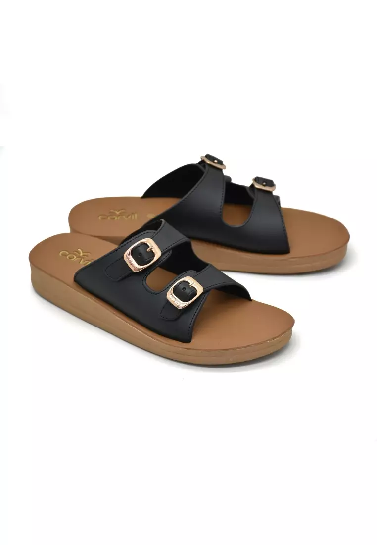Carvil Sandal Wanita Seruni-02 L Black