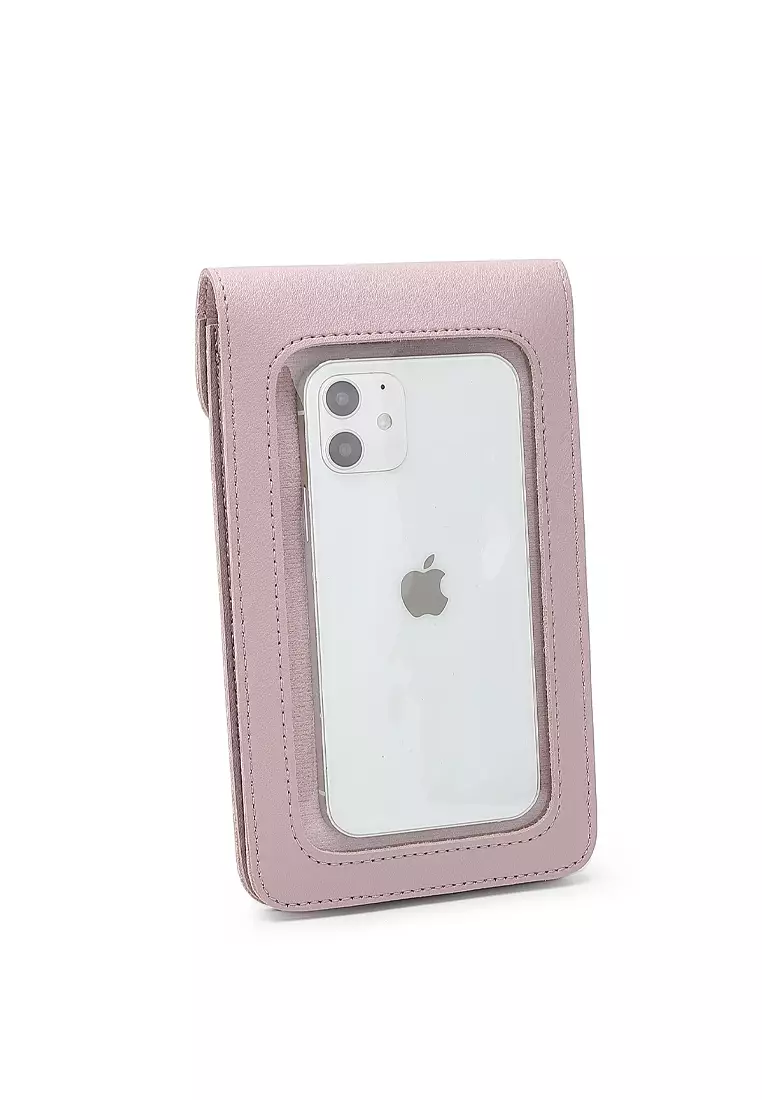 Women's Shoulder Sling Bag / Crossbody Bag - Dark Pink