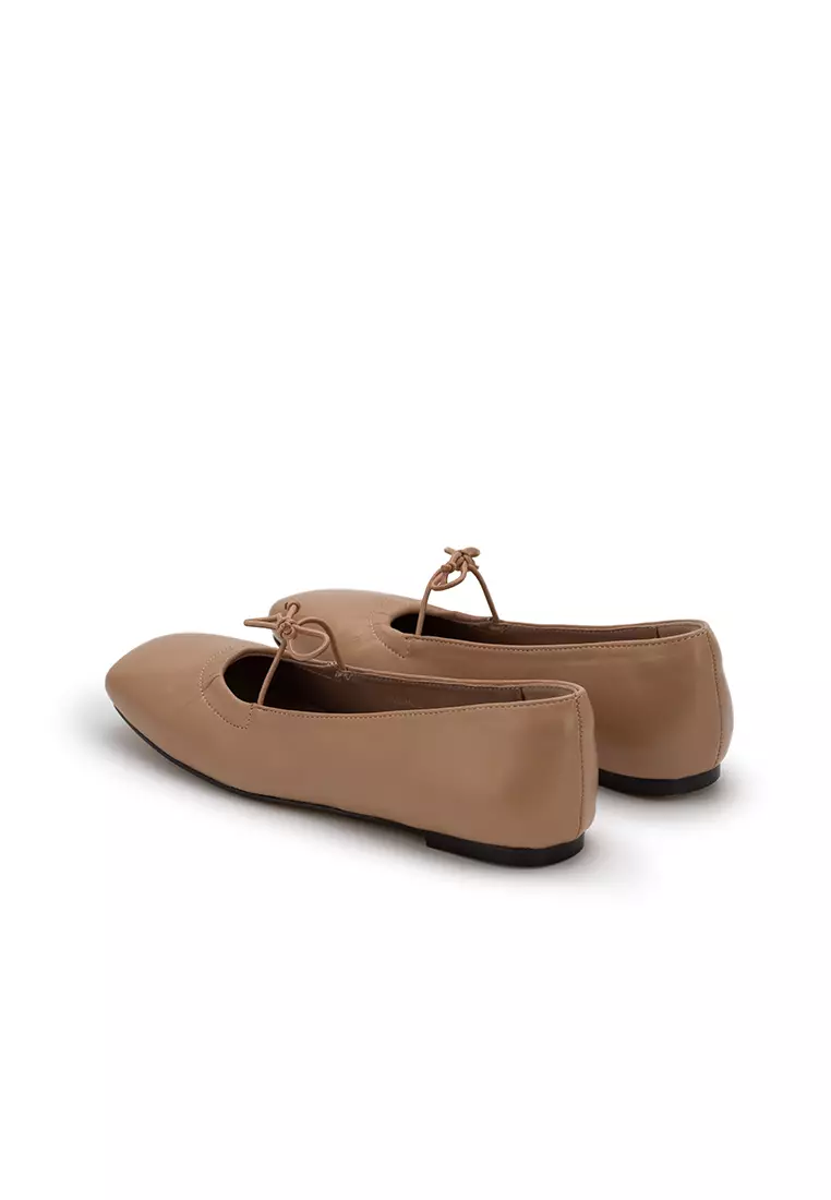 BALLET FLAT WITH BOW 轻柔褶皱芭蕾鞋