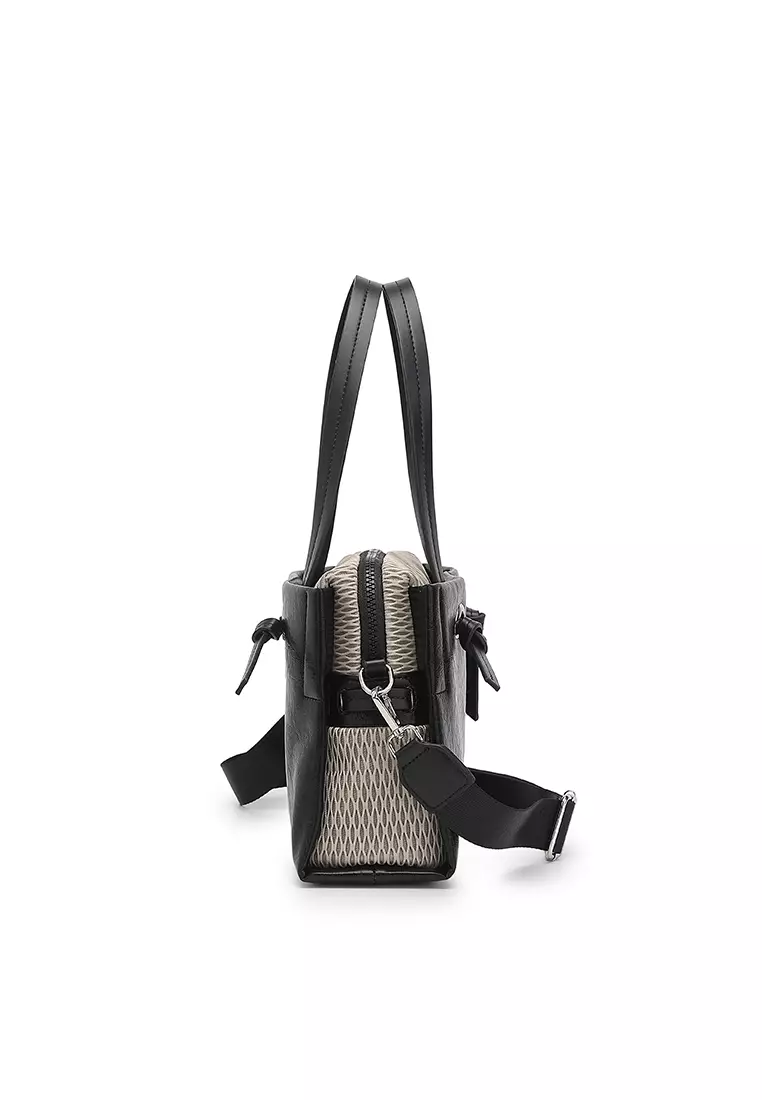 Women's Top Handle Bag / Sling Bag / Crossbody Bag - Black