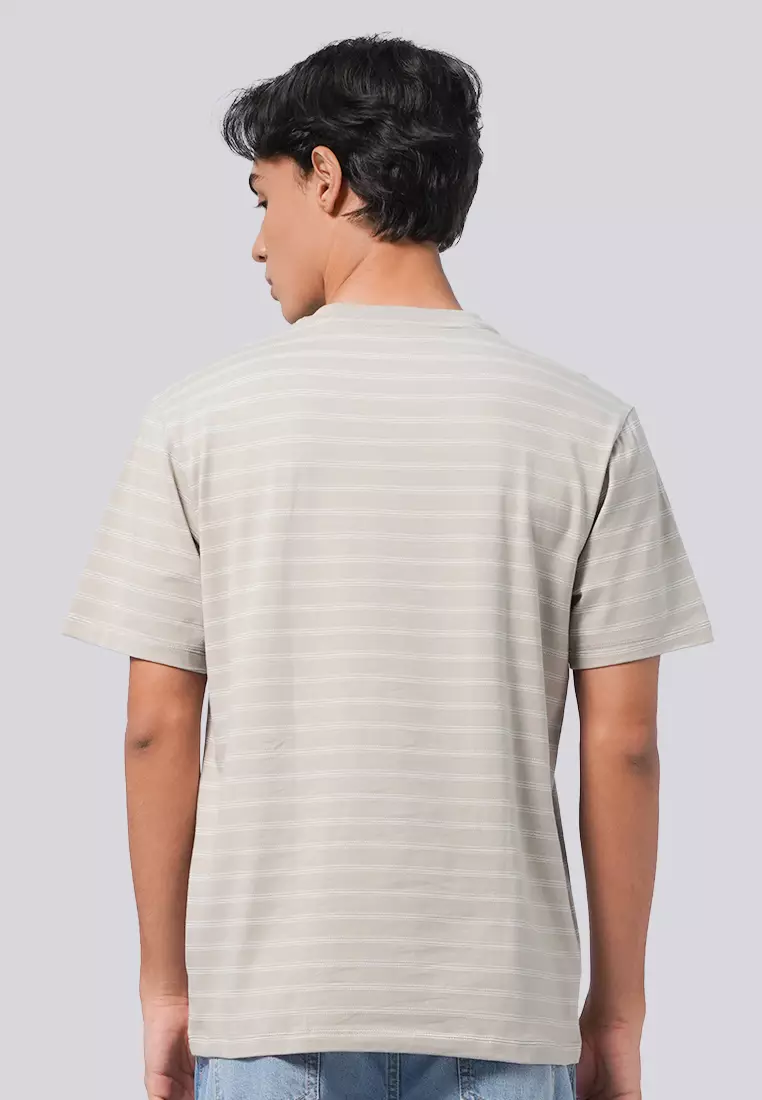 Short Sleeve Stripe Yarn Dyed T-Shirt