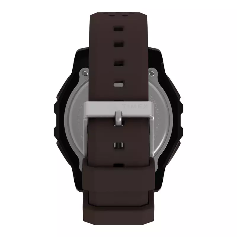 Jam Tangan Pria Timex Expedition TW4B33800 Ridge Solar Digital Dial Brown Silicone Strap