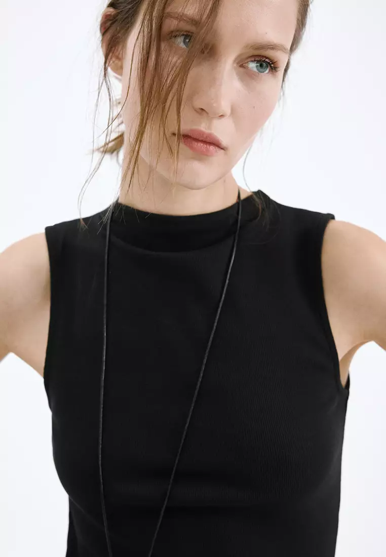 Contrast-Bodice Dress
