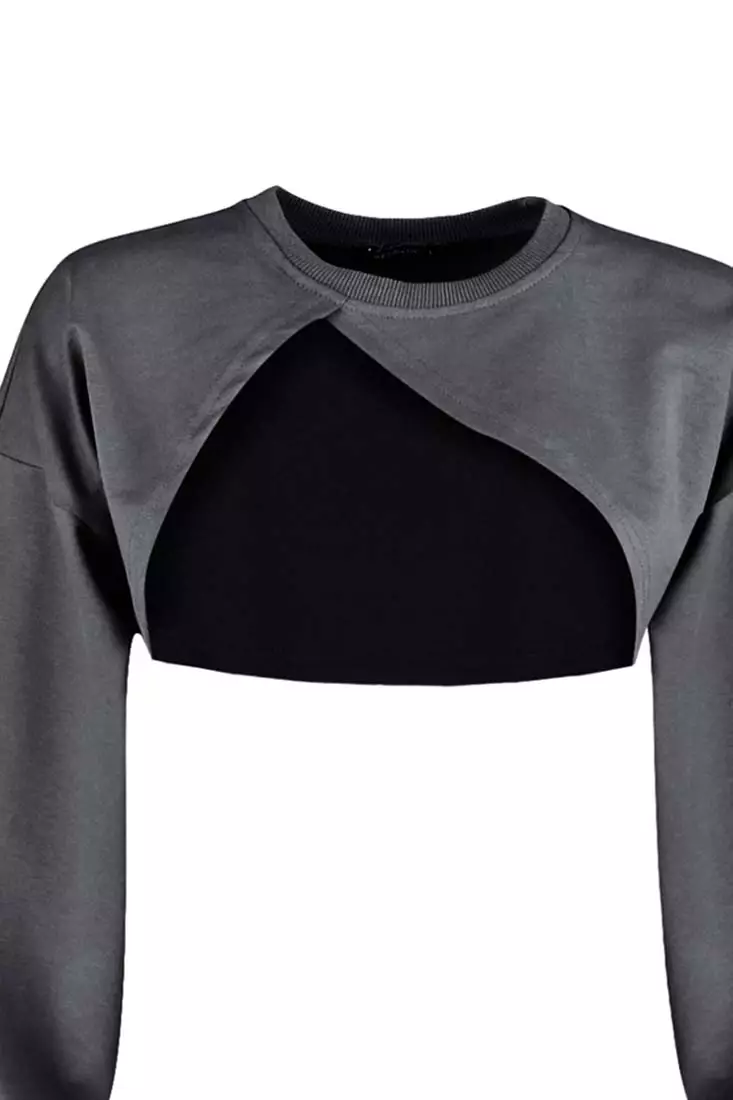 Asymmetrical Crop Sweatshirt