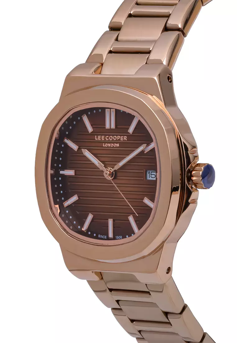 Lee Cooper - Female Analog Watches - Jam Tangan Analog Wanita - Rosegold - Stainless Steel - LC07369.460