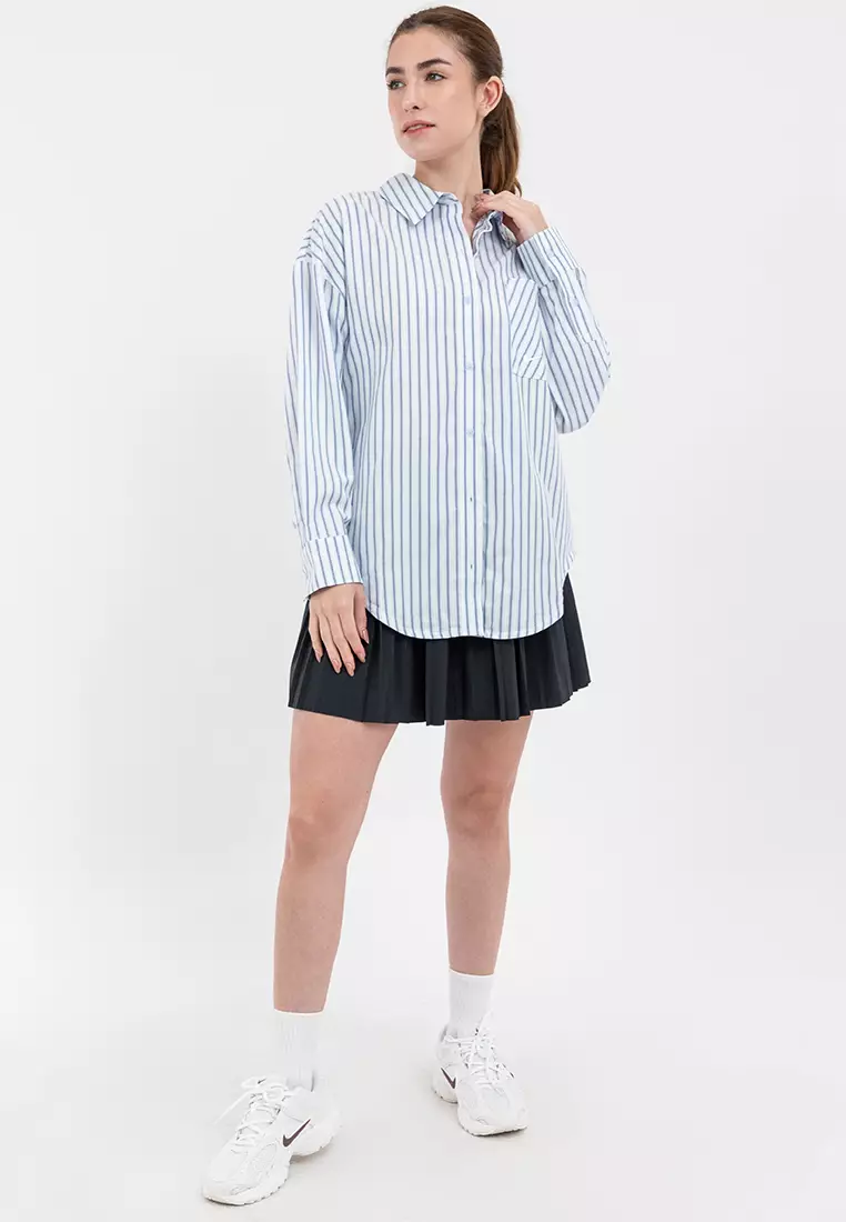 Chill Poplin Striped Top