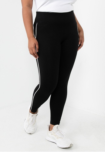 ONLY PLAY black Plus Size Even High Waisted Training Tights 0DF57AA837D6BFGS_1