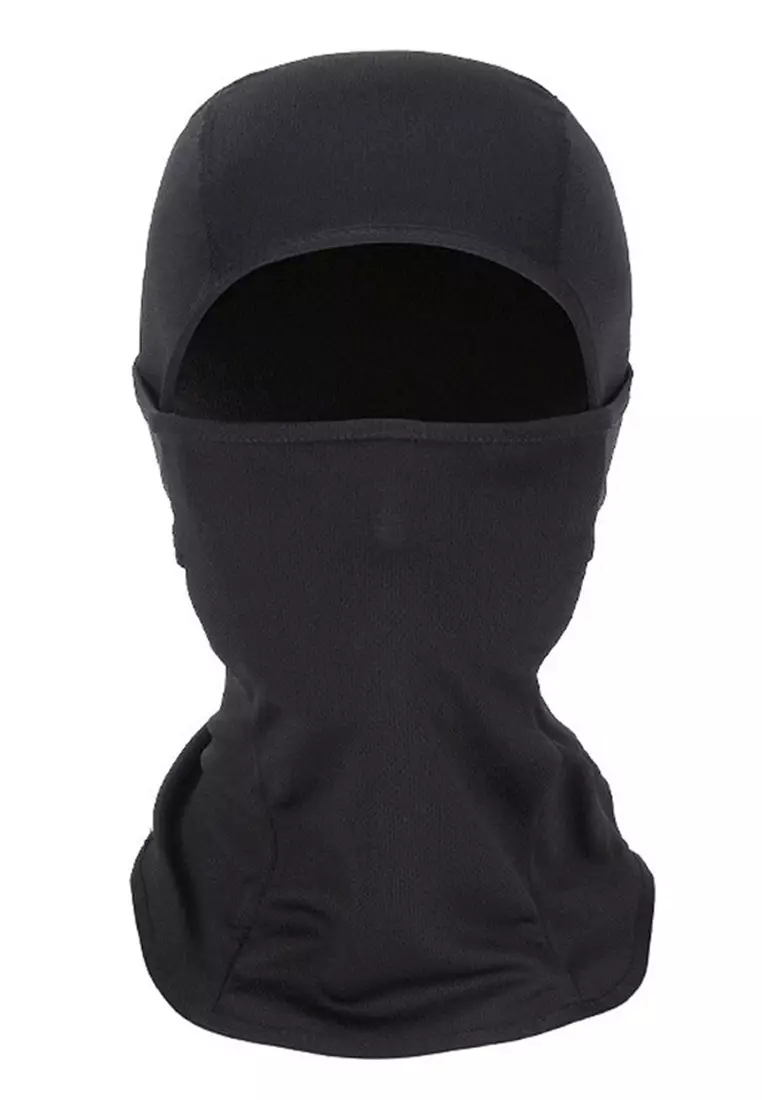 Bryan Masker Topi Sepeda Full Face Cycling Cap Anti UV Hat Material Kain Ice Silk ORIGINAL - Black