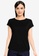 G2000 black Round Neck Tee With Drawstring Detail 108A1AA4C30FD4GS_1