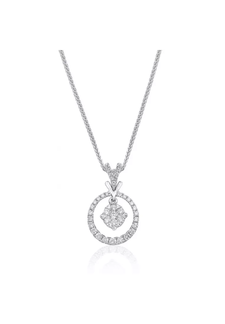 Diamond necklace hot sale watch online