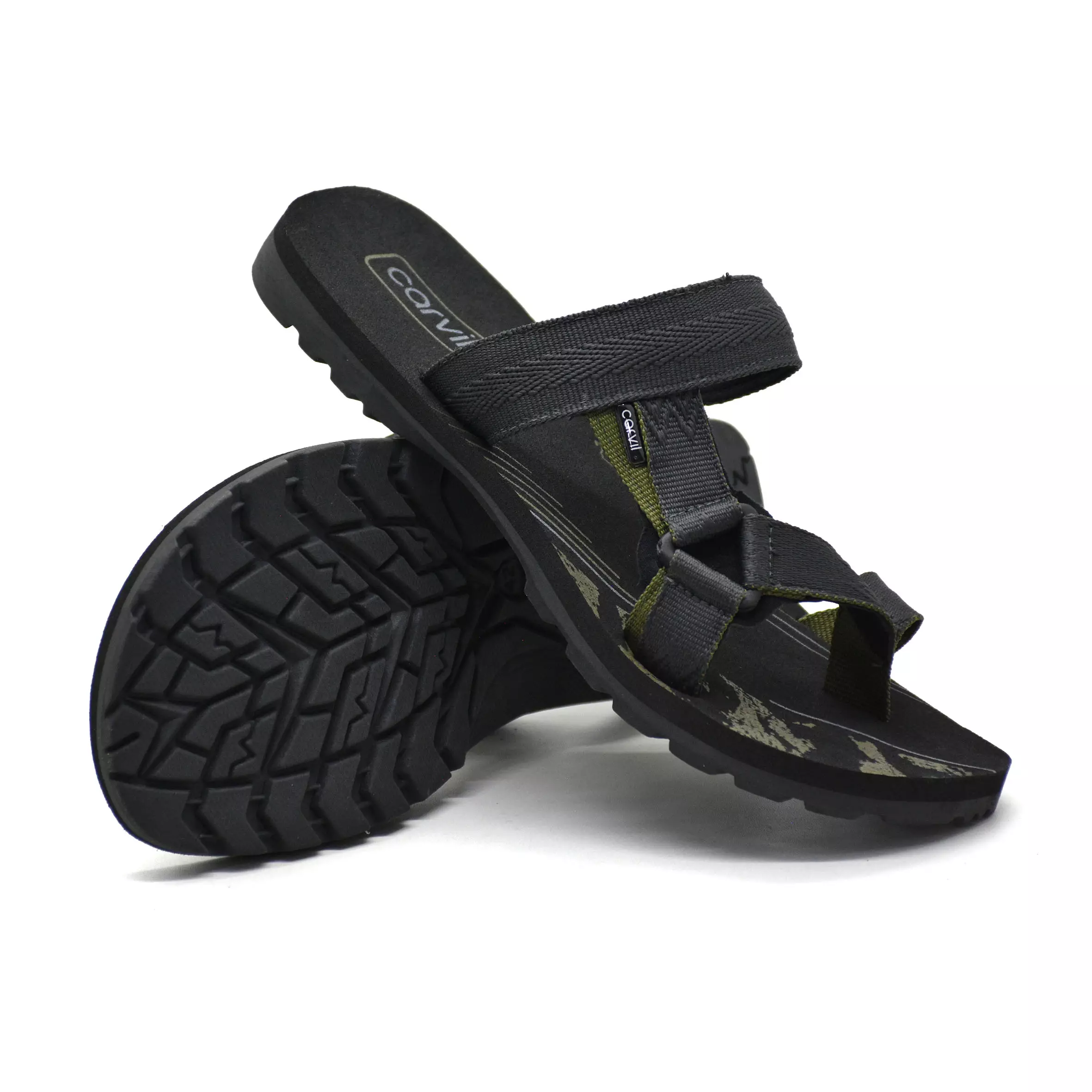 Carvil Sandal Pria Spextra-S23 M Dark Grey/Olive