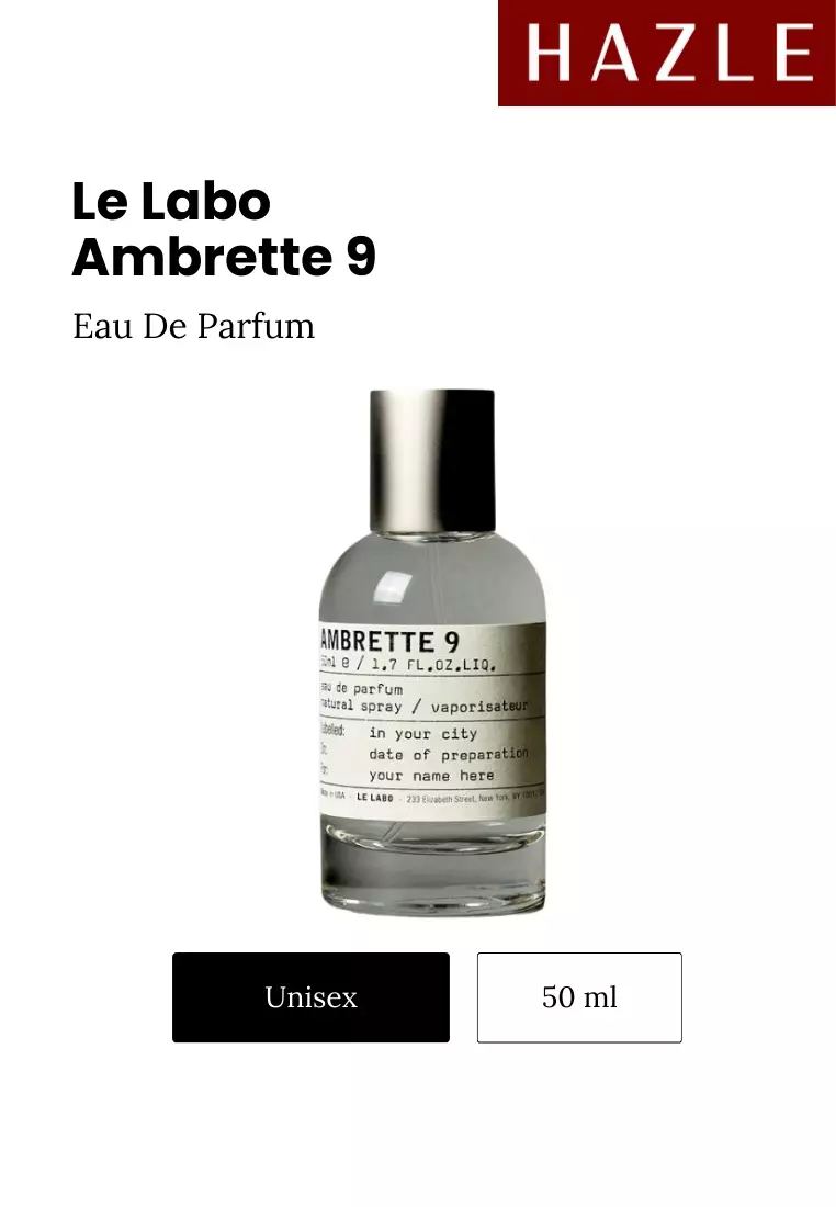 Jual Le Labo Ambrette 9 Unisex EDP 50 ml Original 2026 | ZALORA