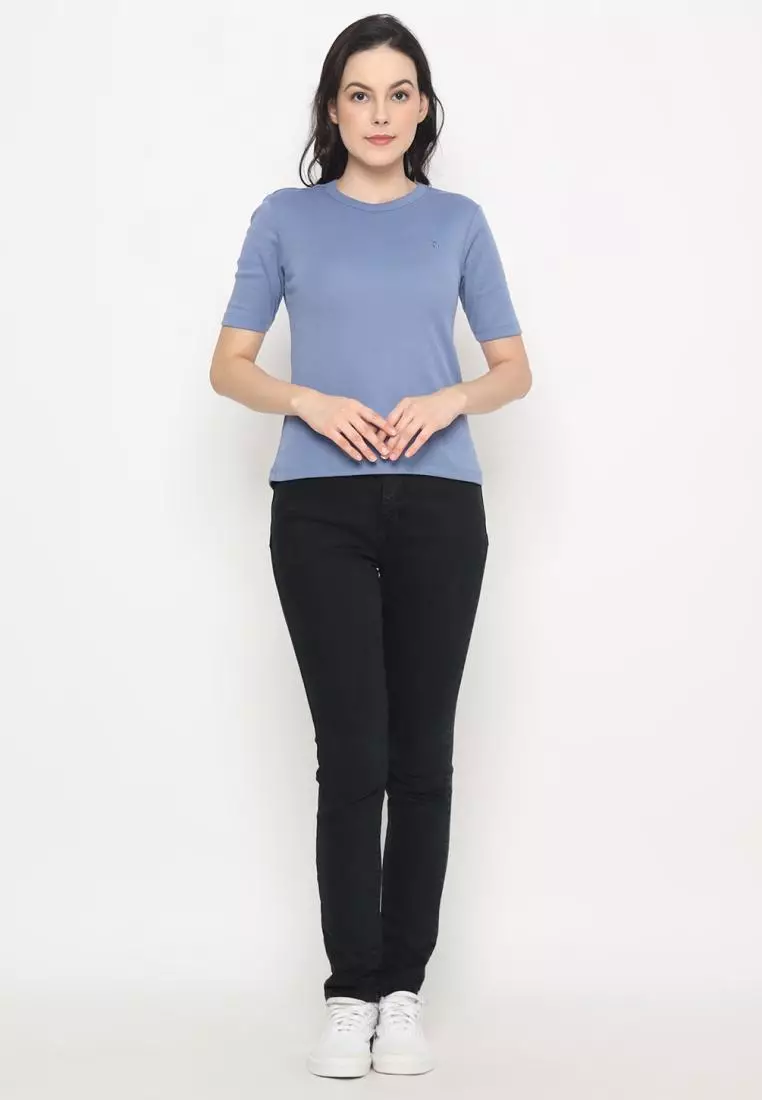 MATSUDA Kaos Wanita T Shirt Katun Flora