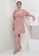 MISSGUIDED pink Milkmaid Skater Dress 3E13EAAD6649A4GS_8