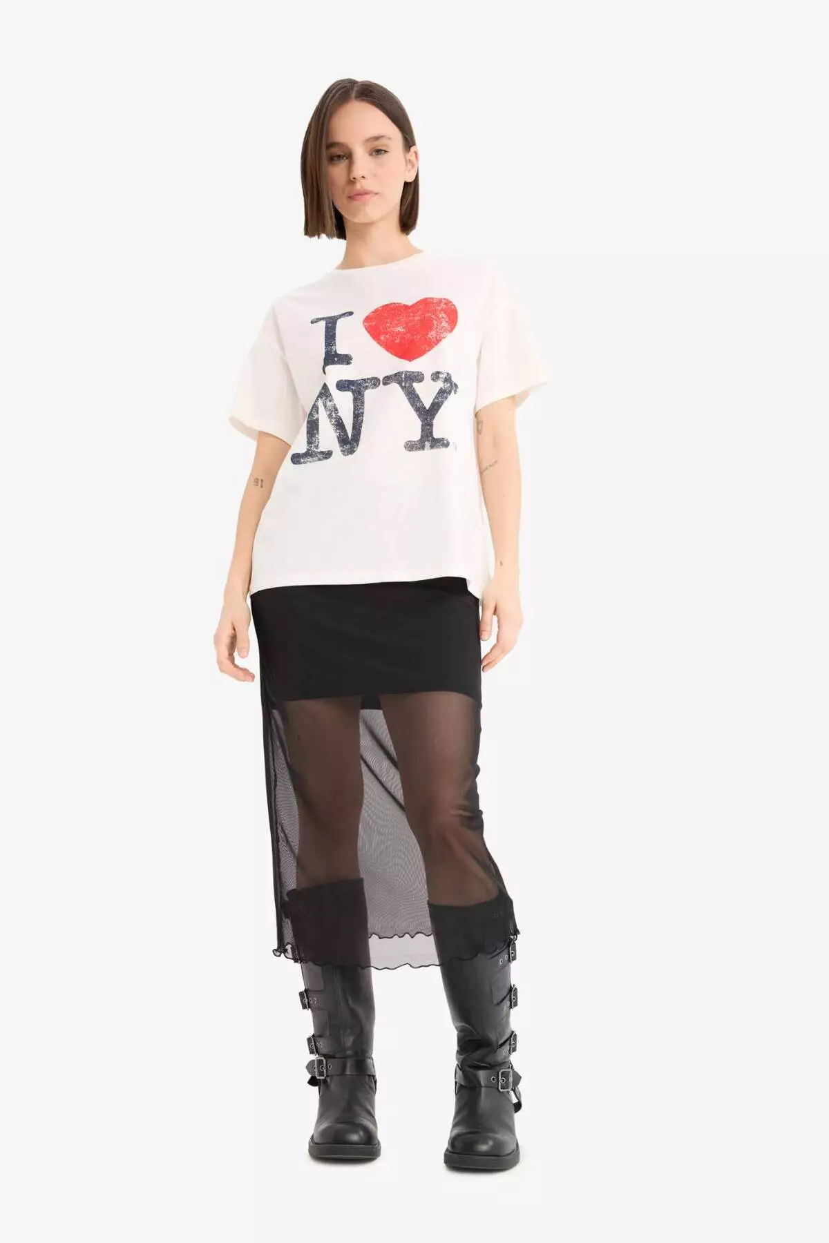 Cool Ny "Love Oversize" Crew Neck T-Shirt