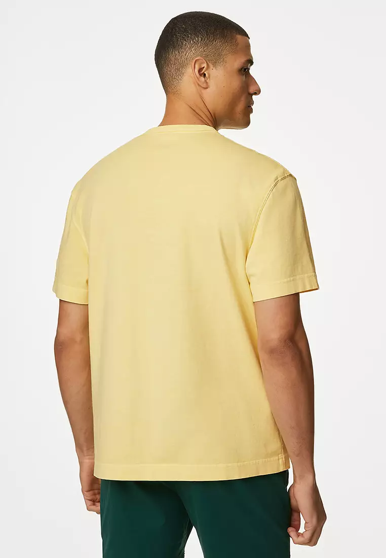 Pure Cotton Crew Neck T-Shirt